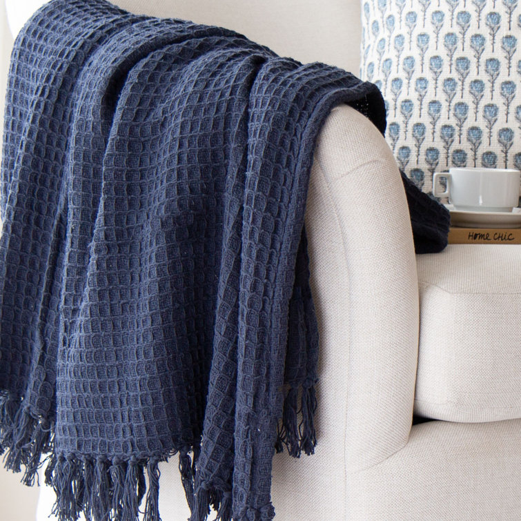 Bombay Cotton Waffle Weave Throw Blanket Joss & Main